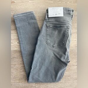 LOFT Petite Skinny Crop Charcoal Jeans